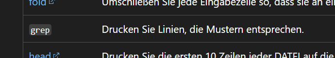 grep - Drucken Sie Linien, die Mustern entsprechen.